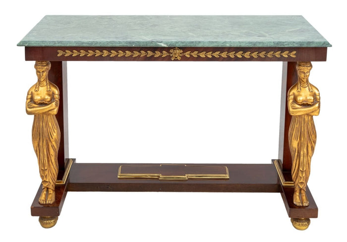 French Empire Style Mahogany Console Table