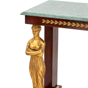 French Empire Style Mahogany Console Table (9738513482035)