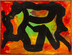 Jack Roth "Rope Dancer #7" Acrylic on Canvas, 1980