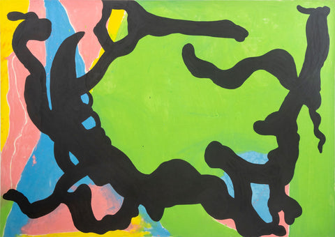 Jack Roth Rope Dancer Series Acrylic on Canvas
