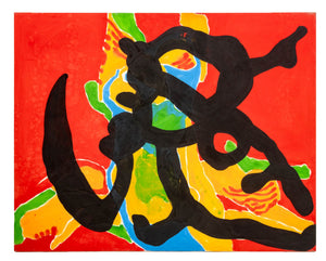 Jack Roth "Rope Dancer #5" Acrylic on Canvas, 1980