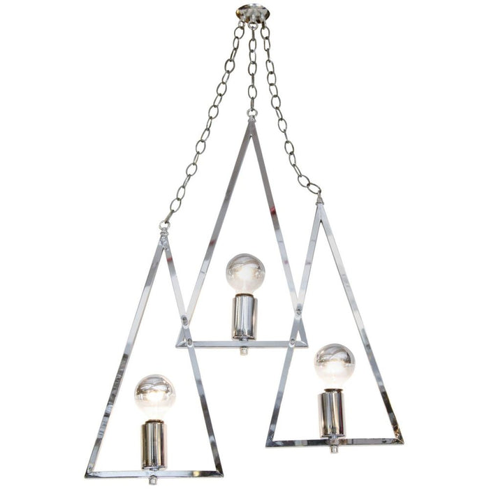 Mid-Century Modern Chrome Chandelier