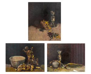 Robert O'Meara Still Life Scenes Oil on Canvas, 3