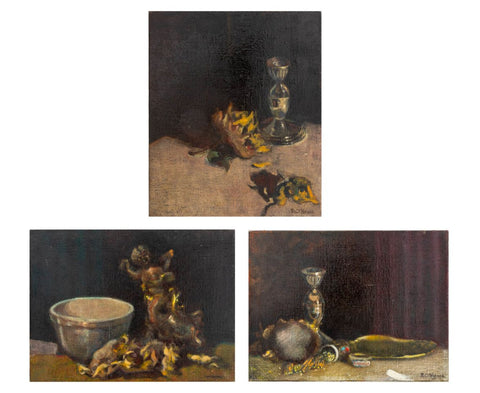 Robert O'Meara Still Life Scenes Oil on Canvas, 3