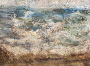 Mary Jo Schwalbach Seascape Oil on Masonite (9825423884595)