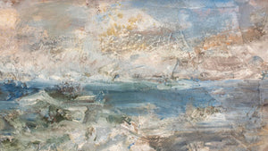 Mary Jo Schwalbach Seascape Oil on Masonite (9825423884595)
