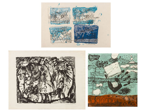 Elfi Schuselka Abstract Composition Prints, 3