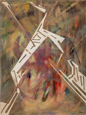 Fritz Bonner Abstraction Acrylic on Canvas