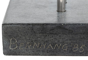 Arthur M. Bernhang Gray Marble Sculpture, 1985 (9755277230387)