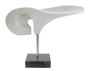 Arthur M. Bernhang Gray Marble Sculpture, 1985 (9755277230387)