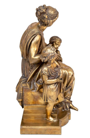 Auguste Carrier Figural Group Gilt Bronze (9765870207283)