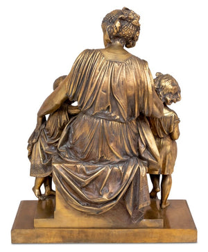 Auguste Carrier Figural Group Gilt Bronze (9765870207283)
