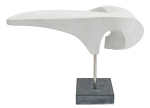Arthur M. Bernhang Gray Marble Sculpture, 1985 (9755277230387)