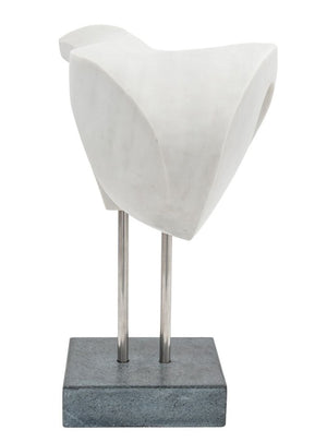 Arthur M. Bernhang Gray Marble Sculpture, 1985 (9755277230387)