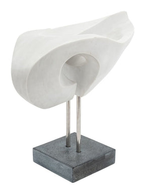 Arthur M. Bernhang Gray Marble Sculpture, 1985 (9755277230387)