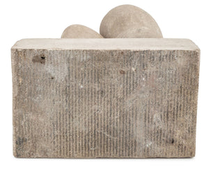 Signed Modern Abstract Stone Sculpture, 1967 (9755282669875)