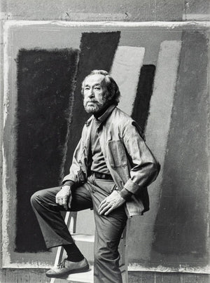 Anne Sager Portrait of John Opper Silver Print