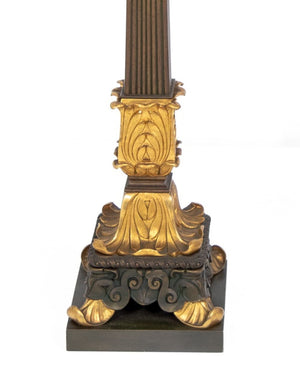 Restauration Ormolu and Bronze Candelabra, Pair (9738557161779)