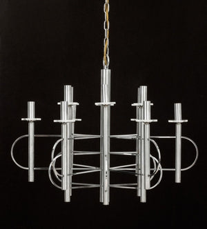 Gaetano Sciolari 12-Light Chrome-Plated Chandelier (9814424387891)