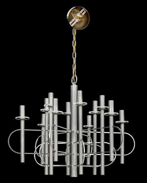 Gaetano Sciolari 12-Light Chrome-Plated Chandelier (9814424387891)