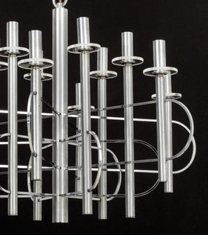 Gaetano Sciolari 12-Light Chrome-Plated Chandelier (9814424387891)