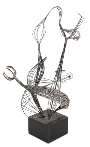 American School Abstract Floral Wire Sculpture (9755288731955)