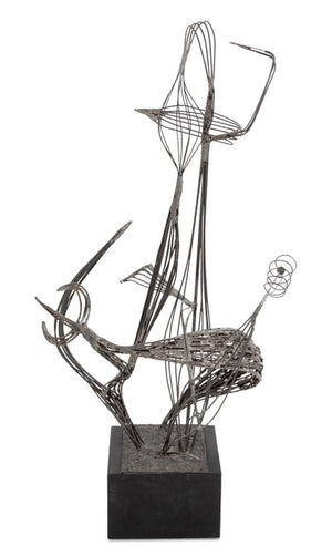 American School Abstract Floral Wire Sculpture (9755288731955)