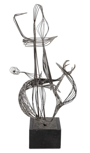 American School Abstract Floral Wire Sculpture (9755288731955)