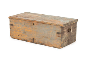 American Blue Painted Blanket Chest