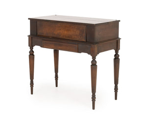 Edwardian Antique Mahogany Spinet Writing Desk, Early 20th Century