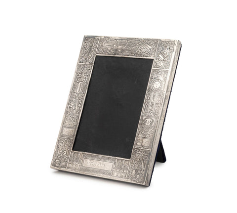 Cartier Sterling Baby Announcement Picture Frame