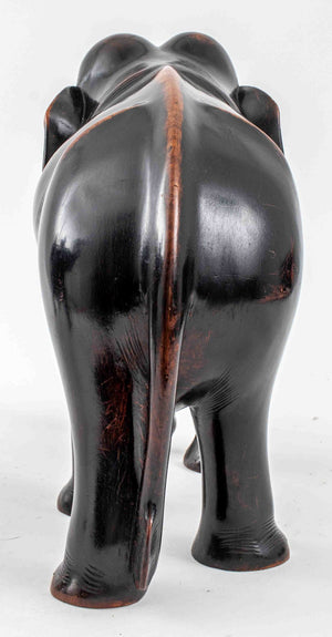 Large African Ebonized Wood Elephants, 2 (9770029056307)