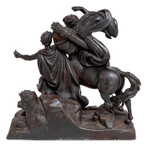 Francois Rude "The Education of Achilles" Bronze (9765942886707)