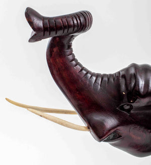 Large African Ebonized Wood Elephants, 2 (9770029056307)