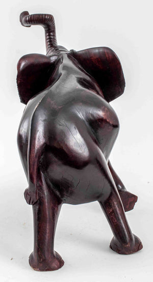 Large African Ebonized Wood Elephants, 2 (9770029056307)