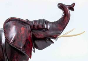 Large African Ebonized Wood Elephants, 2 (9770029056307)