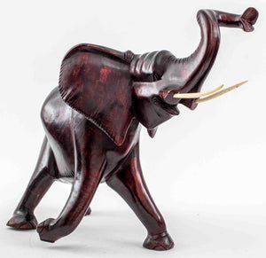 Large African Ebonized Wood Elephants, 2 (9770029056307)
