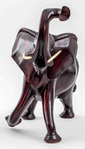 Large African Ebonized Wood Elephants, 2 (9770029056307)