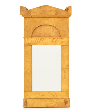 Biedermeier Style Maple Wall Mirror
