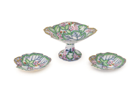 English Strawberry and Grape Motif Tableware, 3