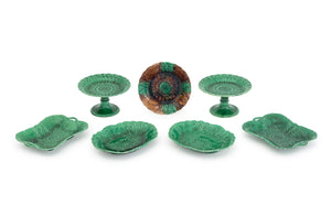 Wedgwood Sunflower Majolica Tableware, 7 Pieces