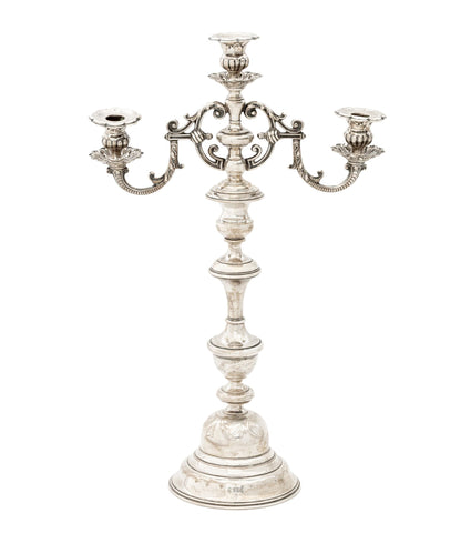 Austrian .800 Silver Candelabrum, 1872-1922