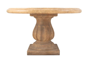 Stone Composite Circular Garden Table (9846909927731)