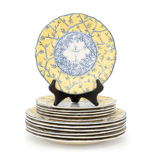 Faiencerie de Gien "Baladins" Plate Service for 6