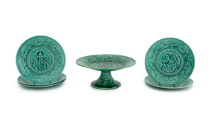 Regal & Sanejouand Majolica Tableware, 6 Pieces