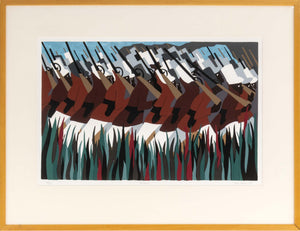 Jacob Lawrence "The March" Screenprint, 1995