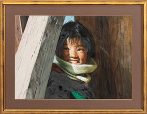 Portrait of a Girl, Oil on Canvas Board, 1993