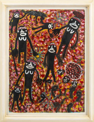 Pantjiti Mary Mclean People and Animals Acrylic