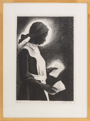 Elizabeth Catlett "Celie" Lithograph, 1986