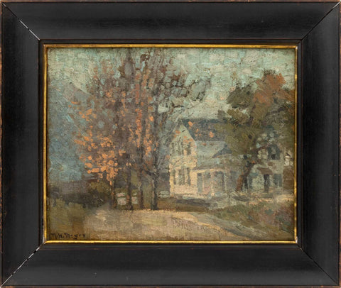 Mary Meyer Autumn Landscape Oil on Canvas Panel